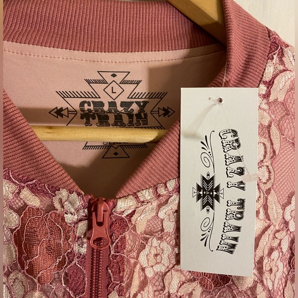 Crazy Train Woman’s bomber jacket NWT size L - Picture 5 of 9